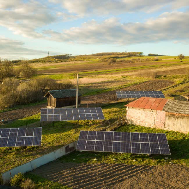 Instalación solar en un establecimiento rural